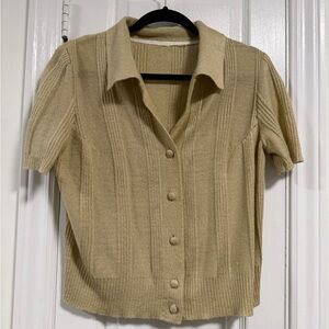 Vintage Button-Up Women's Top
